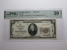 Load image into Gallery viewer, $20 1929 Larned Kansas KS National Currency Bank Note Bill Ch. #7125 VF30 PMG
