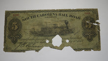 Load image into Gallery viewer, $1 1873 Charleston South Carolina SC Obsolete Currency Bank Note Rail Road