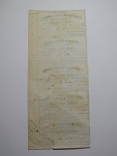 Load image into Gallery viewer, $4 1861 Confederate Bond Coupon Certificate Uncut Sheet Currency Bank Note Bill