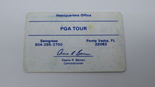 Load image into Gallery viewer, 1994 Payne Stewart PGA Tour Players Tour Card! Signed and Match/Tour Used