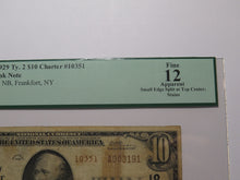 Load image into Gallery viewer, $10 1929 Frankfort New York NY National Currency Bank Note Bill #10351 F12 PCGS