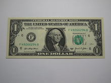 Load image into Gallery viewer, $1 2021 Radar Serial Number Federal Reserve Currency Bank Note Bill UNC 49266294