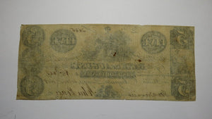 $5 1858 Augusta Georgia GA Obsolete Currency Bank Note Bill Bank of Augusta 