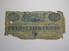Load image into Gallery viewer, $.25 186_ White Hill New Jersey Obsolete Currency Bank Note Bill William Cline