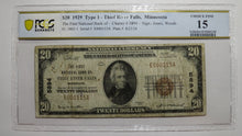 Load image into Gallery viewer, $20 1929 Thief River Falls Minnesota National Currency Bank Note Bill #5894 PCGS