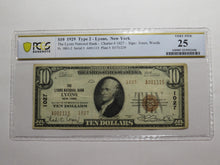 Load image into Gallery viewer, $10 1929 Lyons New York NY National Currency Bank Note Bill Ch. #1027 VF25 PCGS