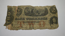 Load image into Gallery viewer, $2 1860 Savannah Georgia GA Obsolete Currency Bank Note Bill! Bank of Commerce