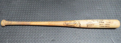 Brett Carroll Florida Marlins Game Used Signed Louisville Slugger Baseball Bat