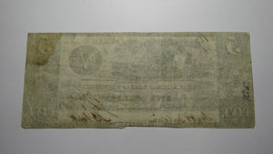 $5 1838 Barry Michigan MI Obsolete Currency Bank Note Bill! Sandstone Bank