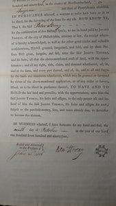 1794 Northumberland Pennsylvania PA Colonial Currency Land Grant 400 Acres RARE