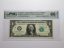 Load image into Gallery viewer, $1 2017 Repeater Serial Number Federal Reserve Currency Bank Note Bill PMG UNC66