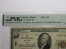 Load image into Gallery viewer, $10 1929 Bath Maine ME National Currency Bank Note Bill Charter #494 VF25 PMG