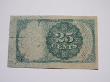 Load image into Gallery viewer, 1874 $.25 Fifth Issue Fractional Currency Obsolete Bank Note Bill 5th Very Fine