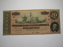 Load image into Gallery viewer, $20 1864 Richmond Virginia VA Confederate Currency Bank Note Bill RARE T67 VF+
