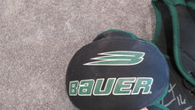 Load image into Gallery viewer, Michel Goulet Quebec Nordiques Jofa Game Used Bauer Hockey Shoulder Pads Signed