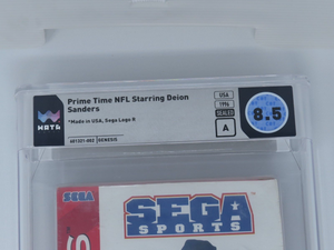 NFL Prime Time Football w/ Deion Sanders Sega Genesis Video Game Wata Graded 8.5
