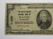Load image into Gallery viewer, $20 1929 Seattle Washington WA National Currency Bank Note Bill Charter #11280