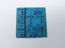 Load image into Gallery viewer, November 14, 1973 New York Rangers Vs. Chicago Blackhawks NHL Hockey Ticket Stub