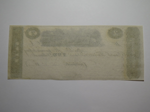 $2 18__ Cincinnati Ohio Obsolete Currency Bank Note Bill Remainder Post Note UNC