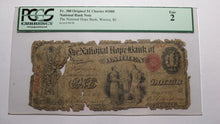 Load image into Gallery viewer, $1 1865 Warren Rhode Island RI National Currency Bank Note Bill #1008 Ace!