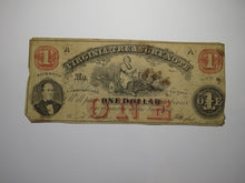 Load image into Gallery viewer, $1 1862 Richmond Virginia VA Obsolete Currency Treasury Bank Note Bill
