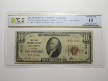 Load image into Gallery viewer, $10 1929 Willows California CA National Currency Bank Note Bill #9713 F15 PCGS