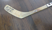 Load image into Gallery viewer, 1990&#39;s Moe Mantha Winnipeg Jets Game Used Signed Chimo NHL Hockey Stick