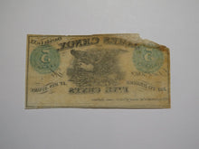Load image into Gallery viewer, $.05 1862 Knox Corners New York NY Obsolete Currency Bank Note Bill James Knox