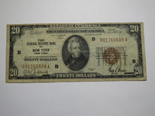 Load image into Gallery viewer, $20 1929 New York City NY National Currency Note Federal Reserve Bank Note Bill!