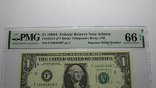Load image into Gallery viewer, $1 1988 Repeater Serial Number Federal Reserve Currency Bank Note Bill PMG UNC66