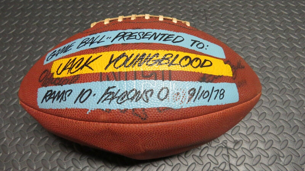 1978 Jack Youngblood Los Angeles Rams Presentation Game Used NFL Football! 