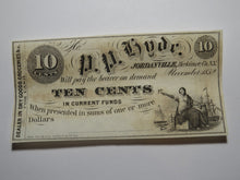 Load image into Gallery viewer, $.10 1852 Jordanville New York Obsolete Currency Bank Note Bill P.P. Hyde UNC+++