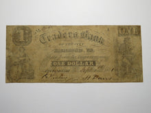 Load image into Gallery viewer, $1 1861 Richmond Virginia Obsolete Currency Bank Note Bill Traders Bank of VA
