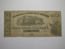 Load image into Gallery viewer, $1 1861 New Orleans Louisiana LA Obsolete Currency Bank Note Jackson Great North