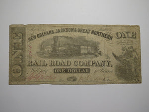$1 1861 New Orleans Louisiana LA Obsolete Currency Bank Note Jackson Great North