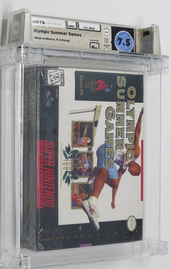 Olympic Summer Games Super Nintendo Factory Sealed Video Game Wata Graded 7.5 B+