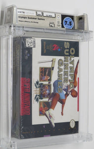 Olympic Summer Games Super Nintendo Factory Sealed Video Game Wata Graded 7.5 B+