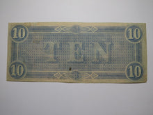 Load image into Gallery viewer, $10 1864 Richmond Virginia VA Confederate Currency Bank Note Bill RARE T68 VF