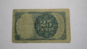 1874 $.25 Fifth Issue Fractional Currency Obsolete Bank Note Bill! 5th FR 1309
