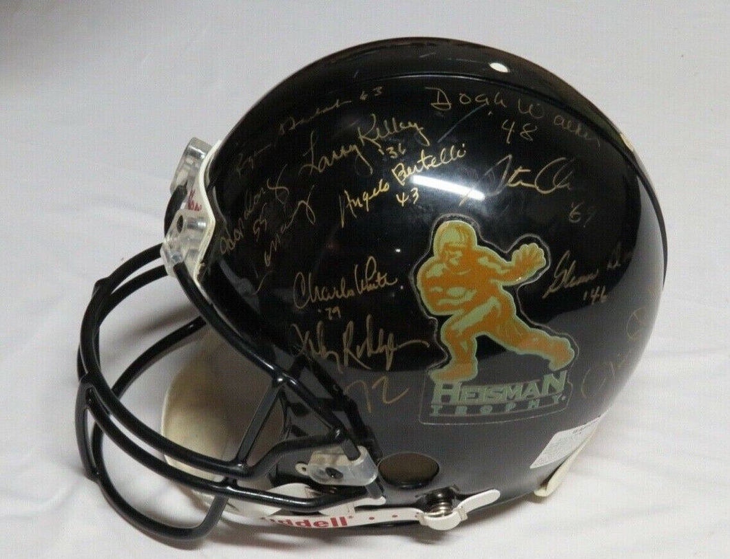 20 Heisman Trophy Winners Signed Full Size Helmet Doak Walker Staubach Hornung
