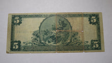 Load image into Gallery viewer, $5 1902 Mount Kisco New York NY National Currency Bank Note Bill! Ch. #5026 RARE