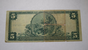 $5 1902 Mount Kisco New York NY National Currency Bank Note Bill! Ch. #5026 RARE
