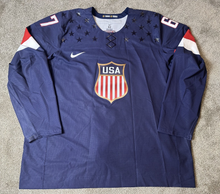 Load image into Gallery viewer, 2014 Max Pacioretty Team USA Sochi Olympics Russia Game Used Worn Hockey Jersey