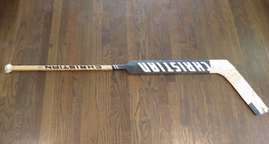 1991-92 Jon Casey Minnesota North Stars Game Used Christian Hockey Goalie Stick