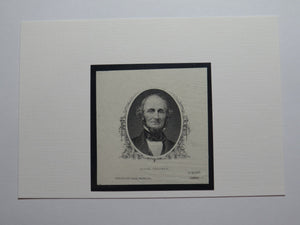 $100 1850's Fitchburg Massachusetts MA Alvah Crocker Obsolete Currency Portrait