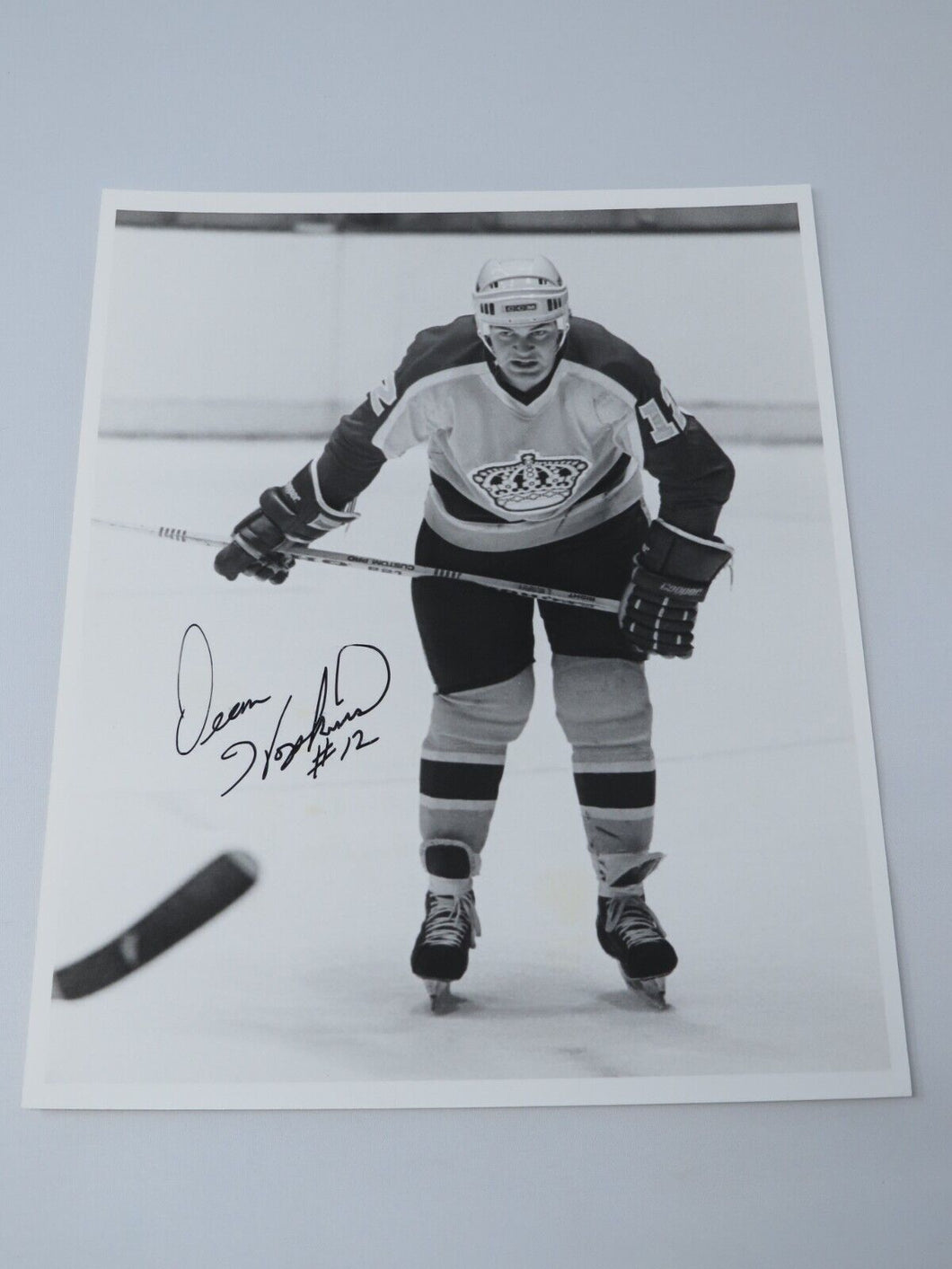 Dean Hopkins Los Angeles Kings Signed Autographed Original 10X8 Hockey Photo