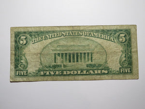 $5 1929 New York City NY National Currency Note Federal Reserve Bank Note Bill
