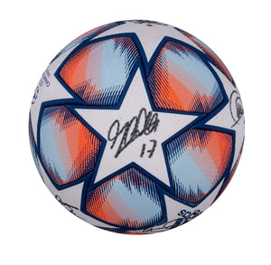 2020-21 Stade Rennais Team Signed UEFA Champions League Match Soccer Ball!