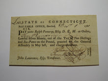 Load image into Gallery viewer, 1781 Connecticut Pay Table Office Colonial Currency Note Bill! Wadsworth/Mosley