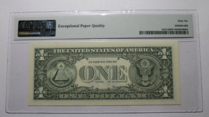 $1 1993 Repeater Serial Number Federal Reserve Currency Bank Note Bill PMG UNC66